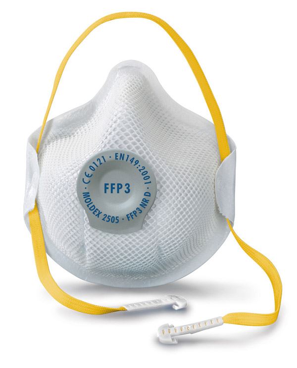 Moldex 2505 FFP3 Moulded Valved Mask (10 Pack)