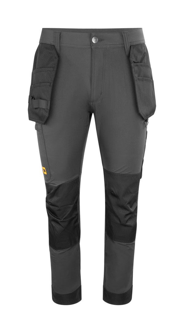 JCB Workwear Mens 4-Way Stretch Holster Pocket Trousers