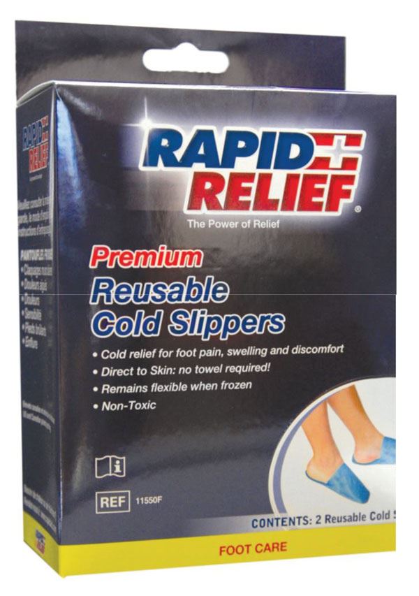 Rapid Relief Premium Reusable Cold Slippers (5 x 12")