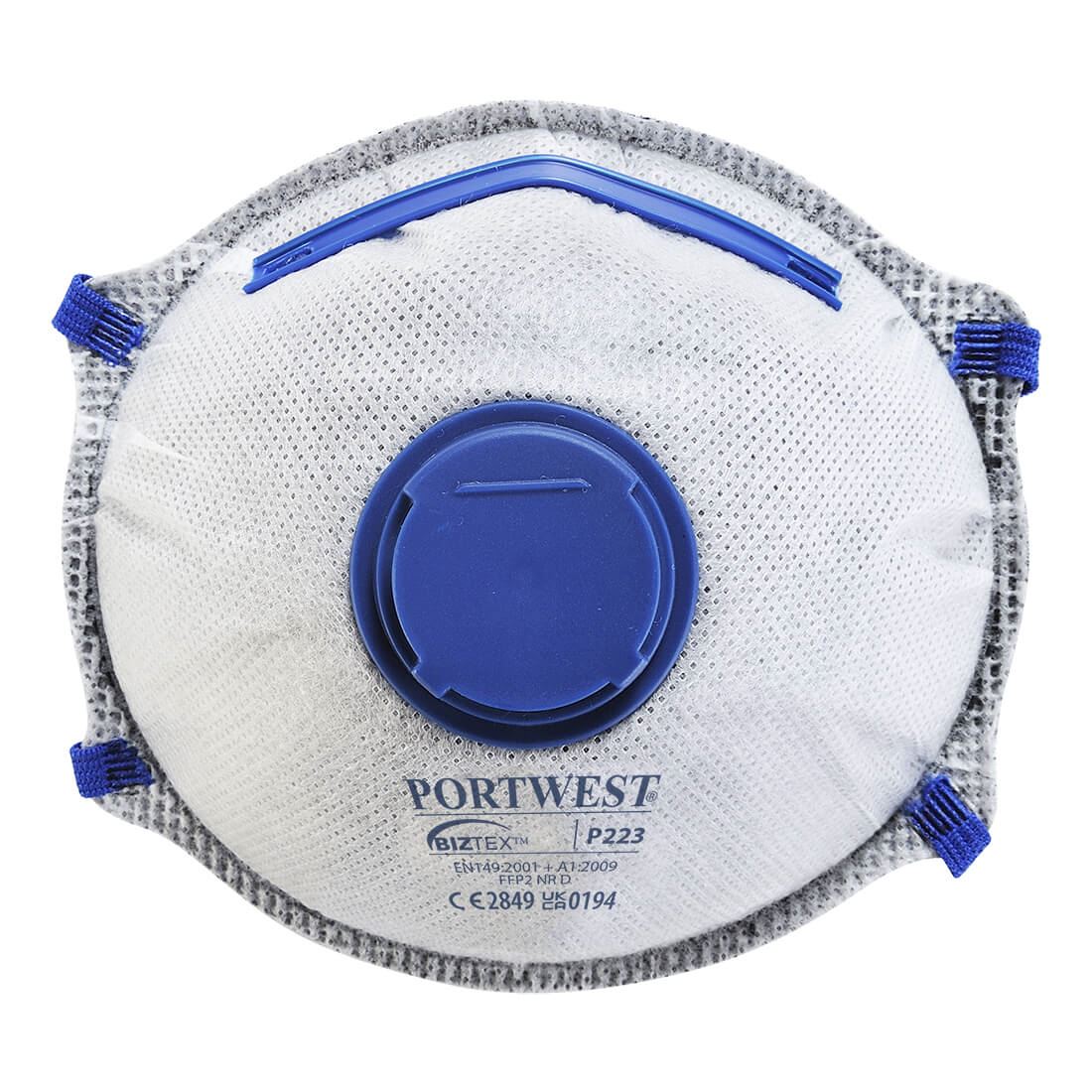 Portwest FFP2 Carbon Valved Dolomite Respirator (10 Pack)