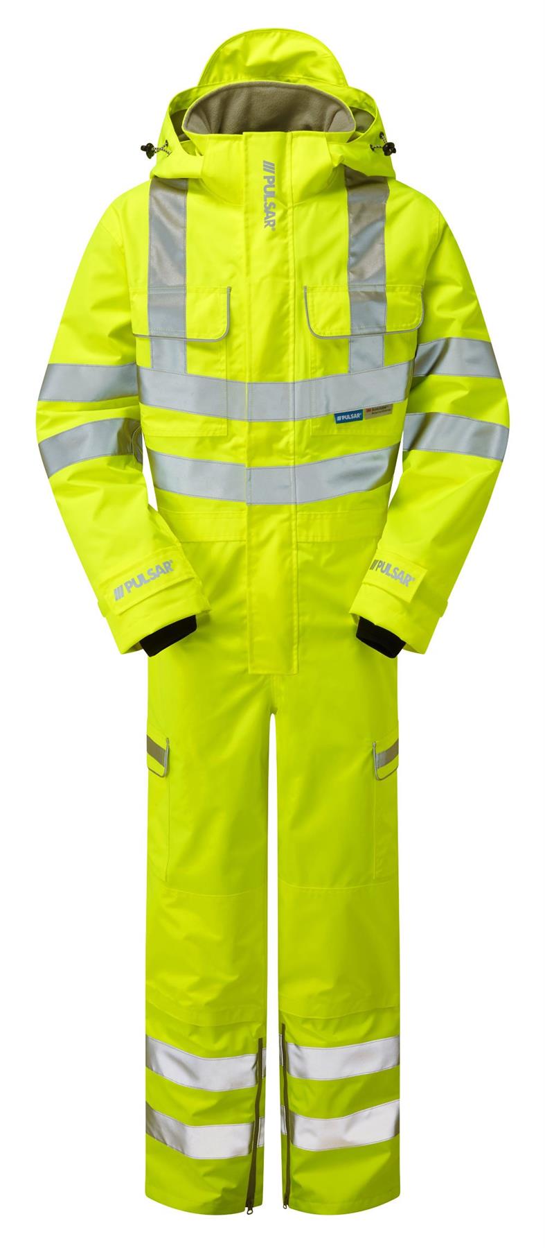 Pulsar Protect Hi Vis Mesh Lined Coverall - Recycled Content (Yellow)