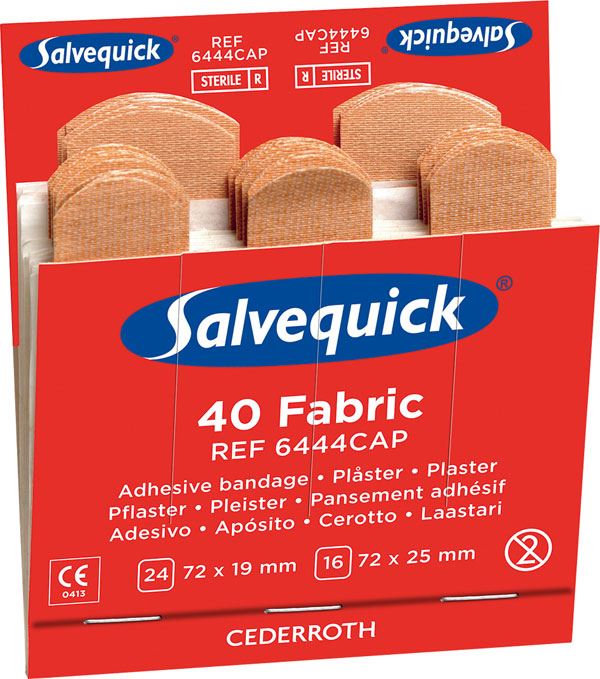 Salvequick Fabric Plasters Refill (6 Pack)