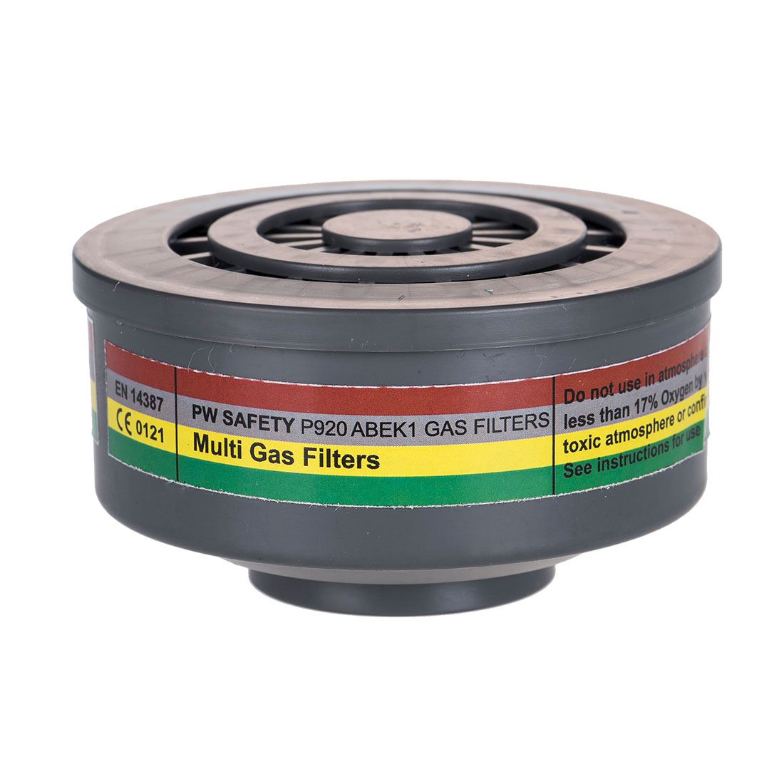Portwest ABEK1 Gas Filter Special Thread Connection (4 Pack)