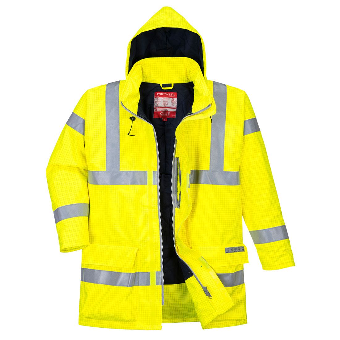 Portwest Bizflame Rain Hi-Vis Antistatic Flame Resistant Jacket