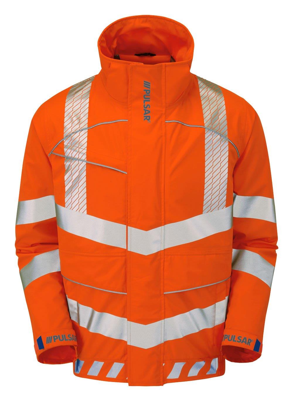 Pulsar Evolution Hi Vis 3-Layer Bomber Jacket - Recycled Content (Orange)
