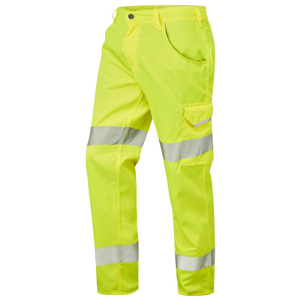 Leo Workwear Yelland Leo Ecoviz Lightweight Poly/Cotton Cargo Trouser Class 1
