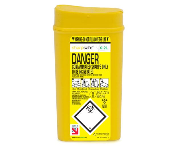 Clinisafe Sharp Safe Container 0.2 Litre