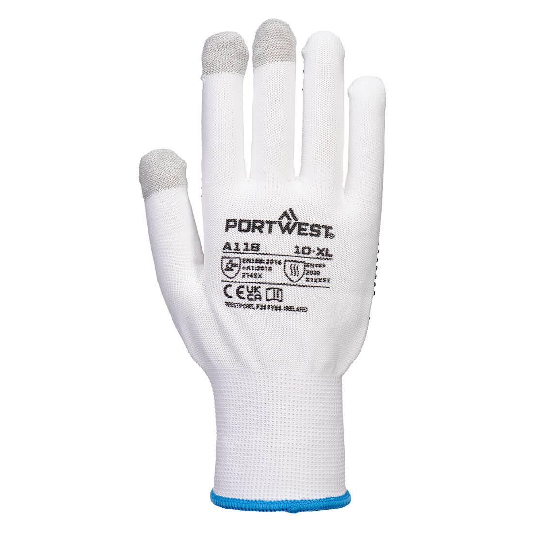 Portwest Grip 13 PVC Dotted Touchscreen Glove (12 Pack)