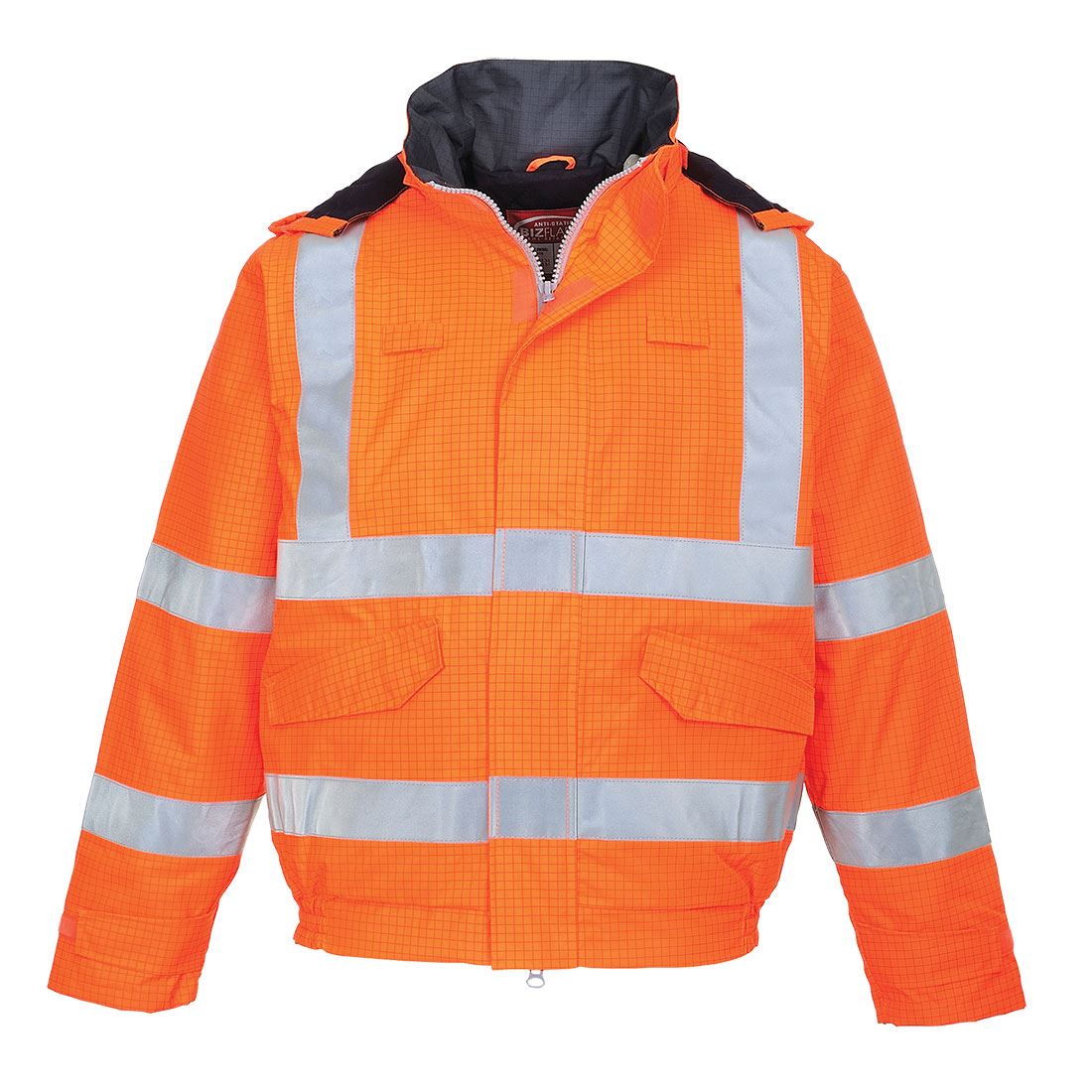 Portwest Bizflame Rain Hi-Vis Antistatic Flame Resistant Bomber Jacket