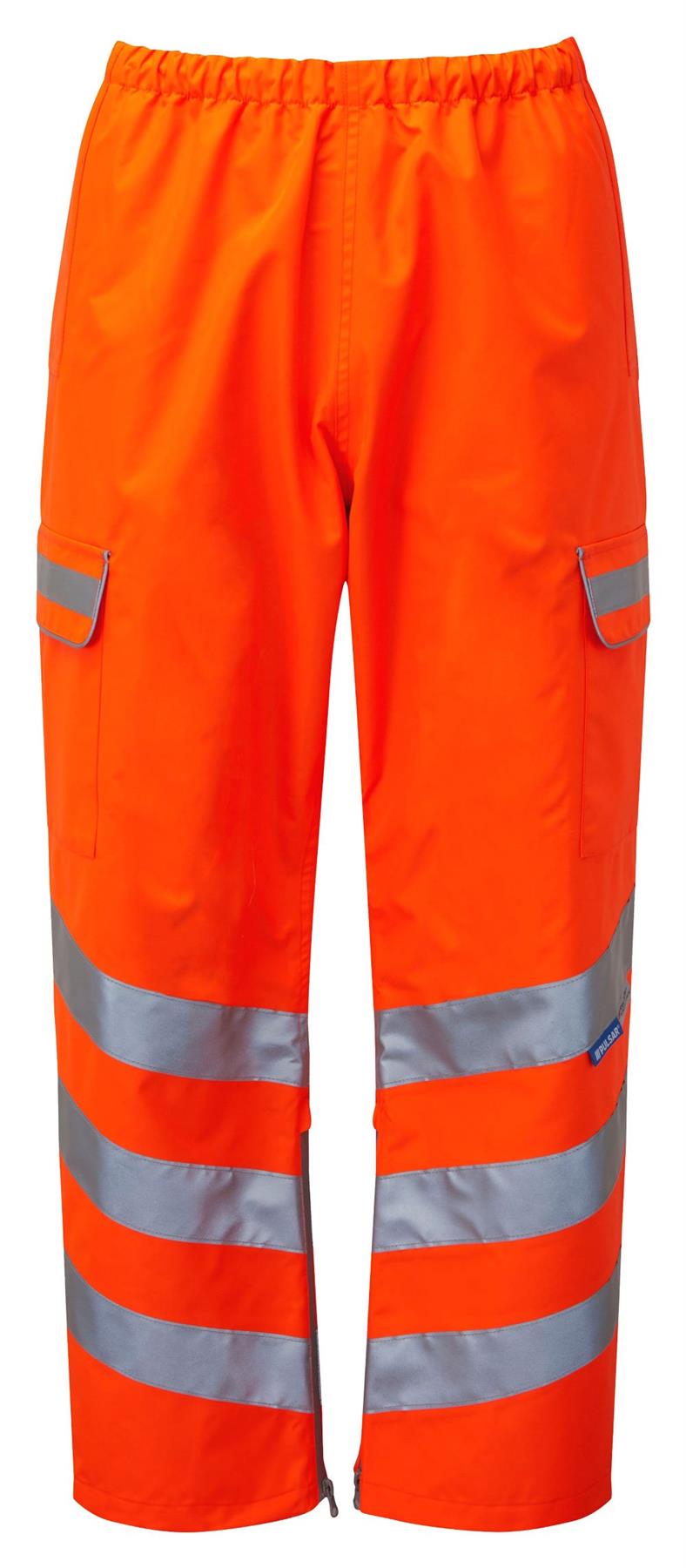 Pulsar Protect Hi Vis Waterproof Overtrousers - Recycled Content (Orange)