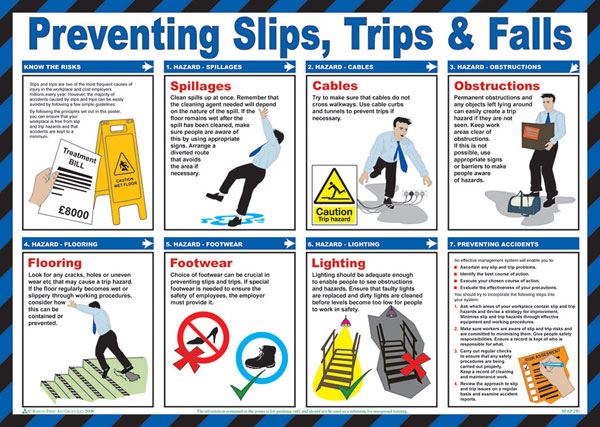 Beeswift Trips and Falls Poster (A2)