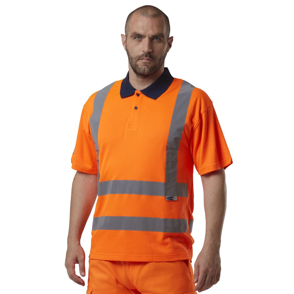 Leo Workwear Croyde Leo Ecoviz Comfort Polo Shirt