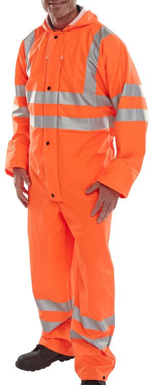 Beeswift Hi Vis PU Coverall