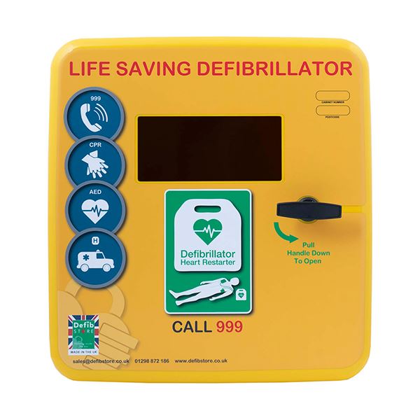 Beeswift Defibrillator Polycarbonate Cabinet Unlocked with Heater Light