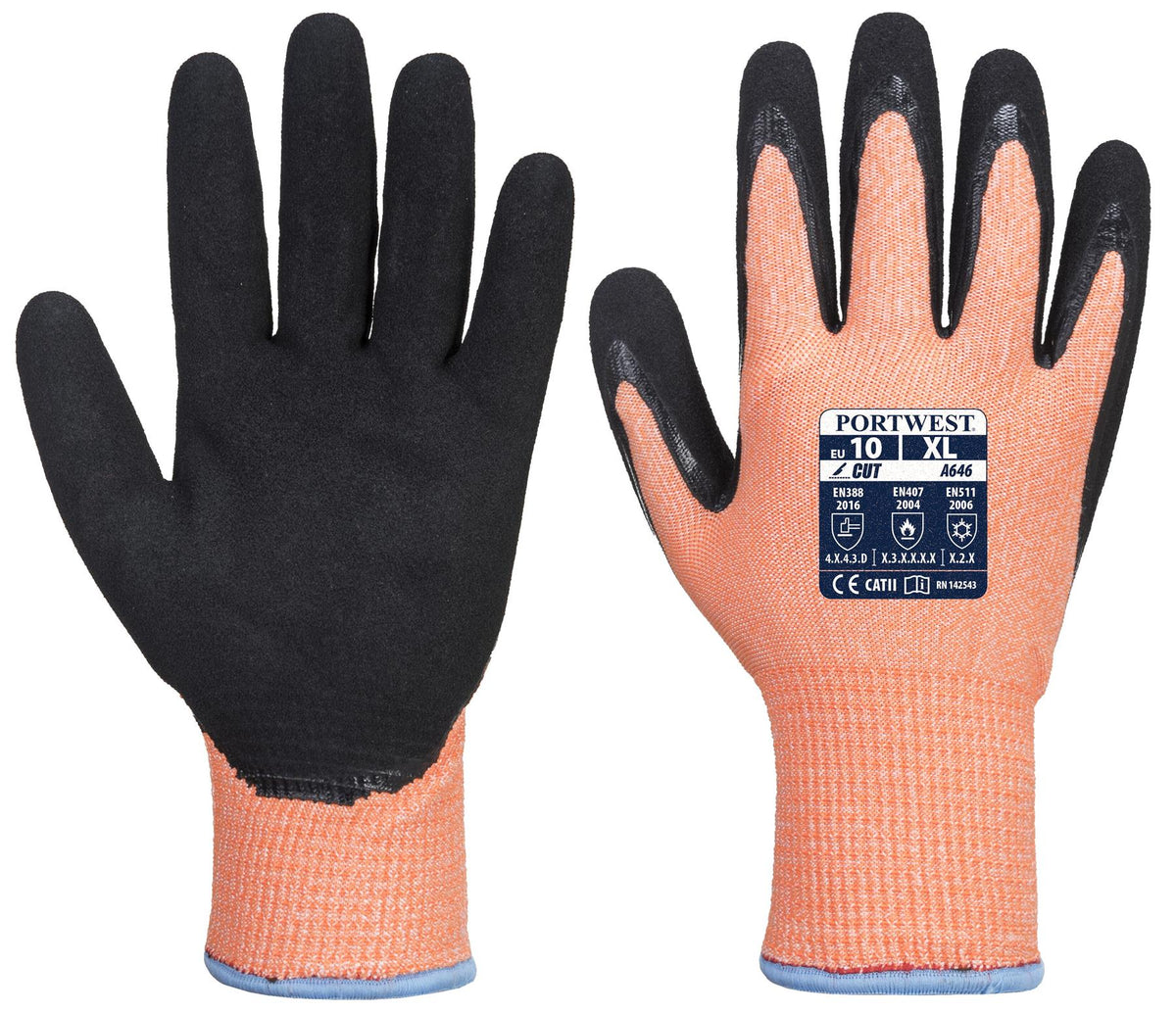 Portwest Vis-Tex Winter HR Cut Nitrile Glove