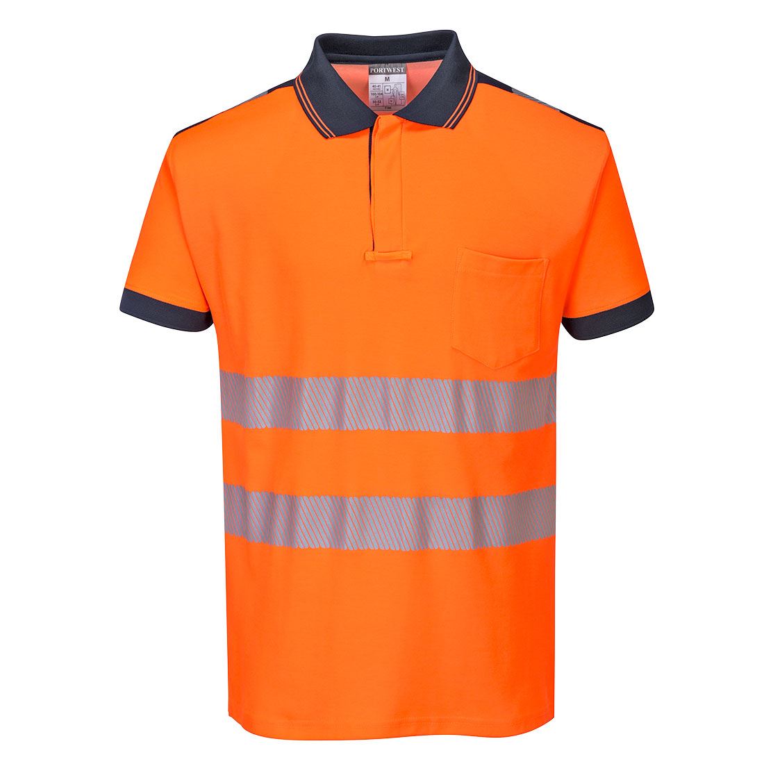 Portwest PW3 Hi-Vis Short Sleeve Polo Shirt