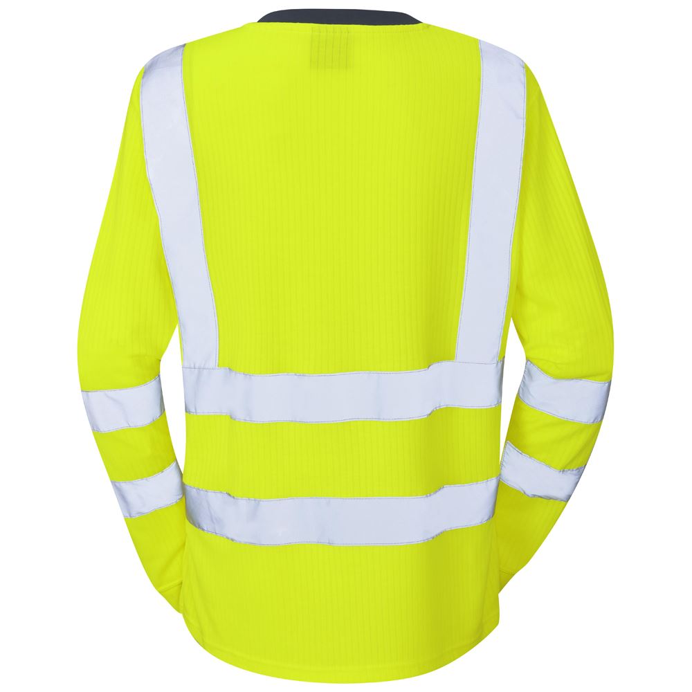 Leo Workwear Lydford Leo Ecoviz Comfort Womens Sleeved T-Shirt