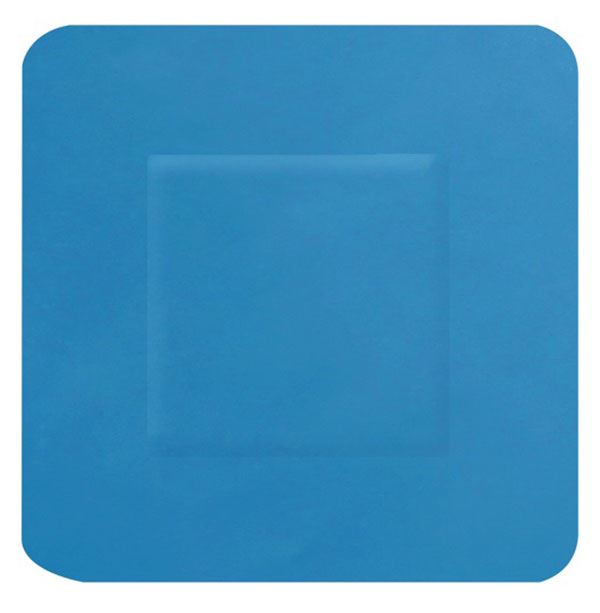 Hygioplast Blue Detectable Plasters - 38 x 38mm Square (100 Pack)