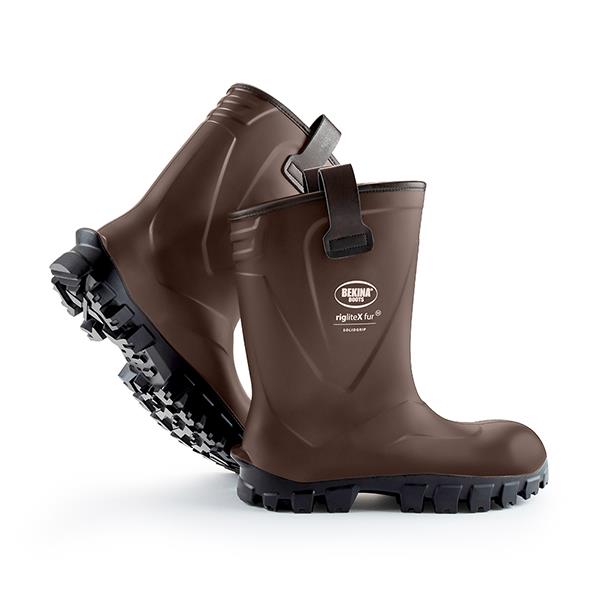Bekina Boots Riglite X Solid Grip Fur Lined Full Safety Wellington S5