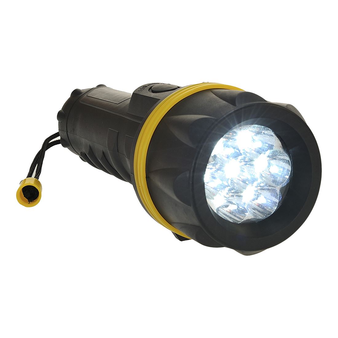 Portwest 7 LED Rubber Torch (Yellow/Black)