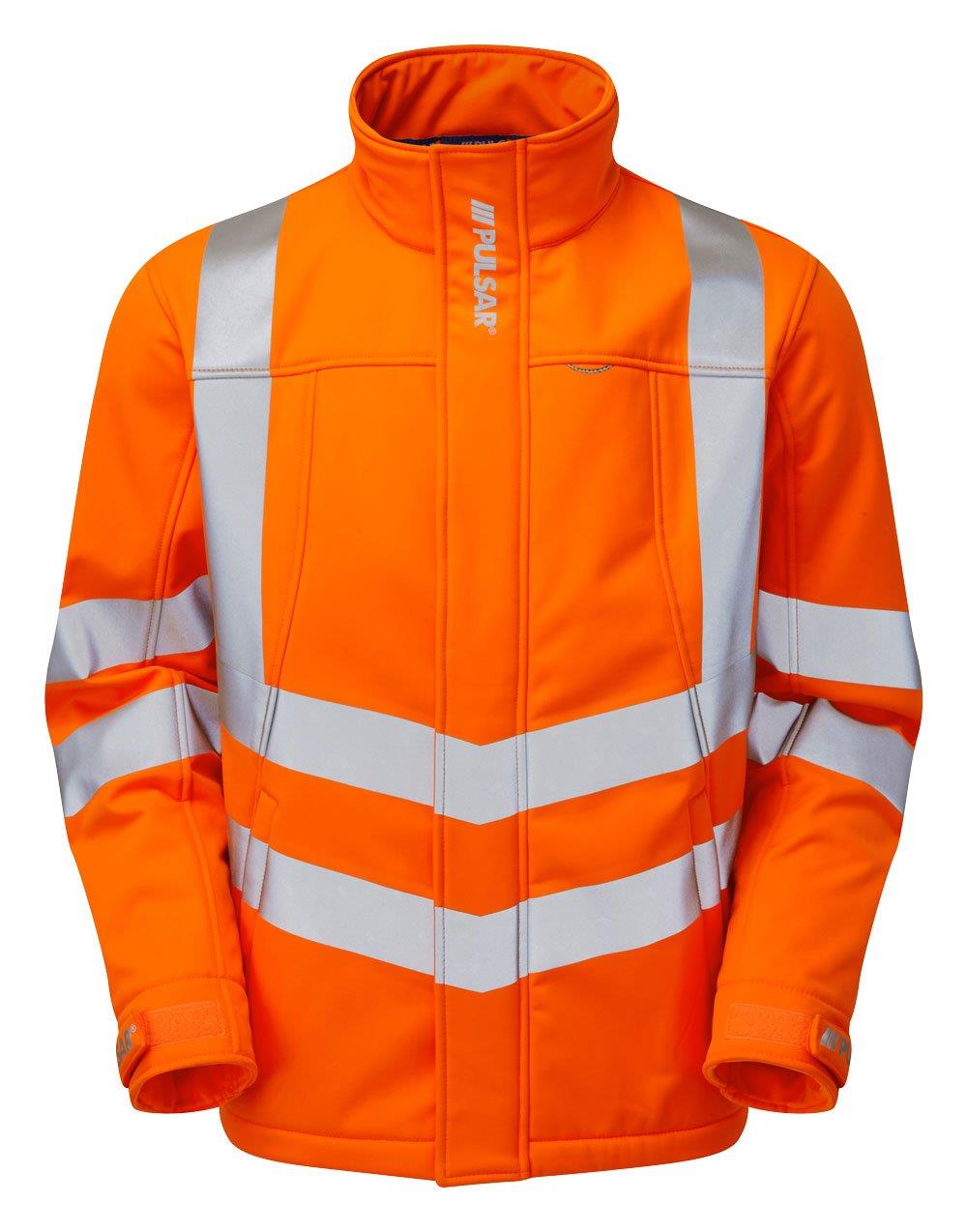 Pulsar Protect Hi Vis Softshell Jacket - Recycled Content (Orange)