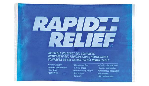 Rapid Relief Reusable Hot/Cold Gel Compress with Contour Gel (4 x 6")
