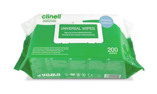 Clinell Universal Wipes (200 Pack)