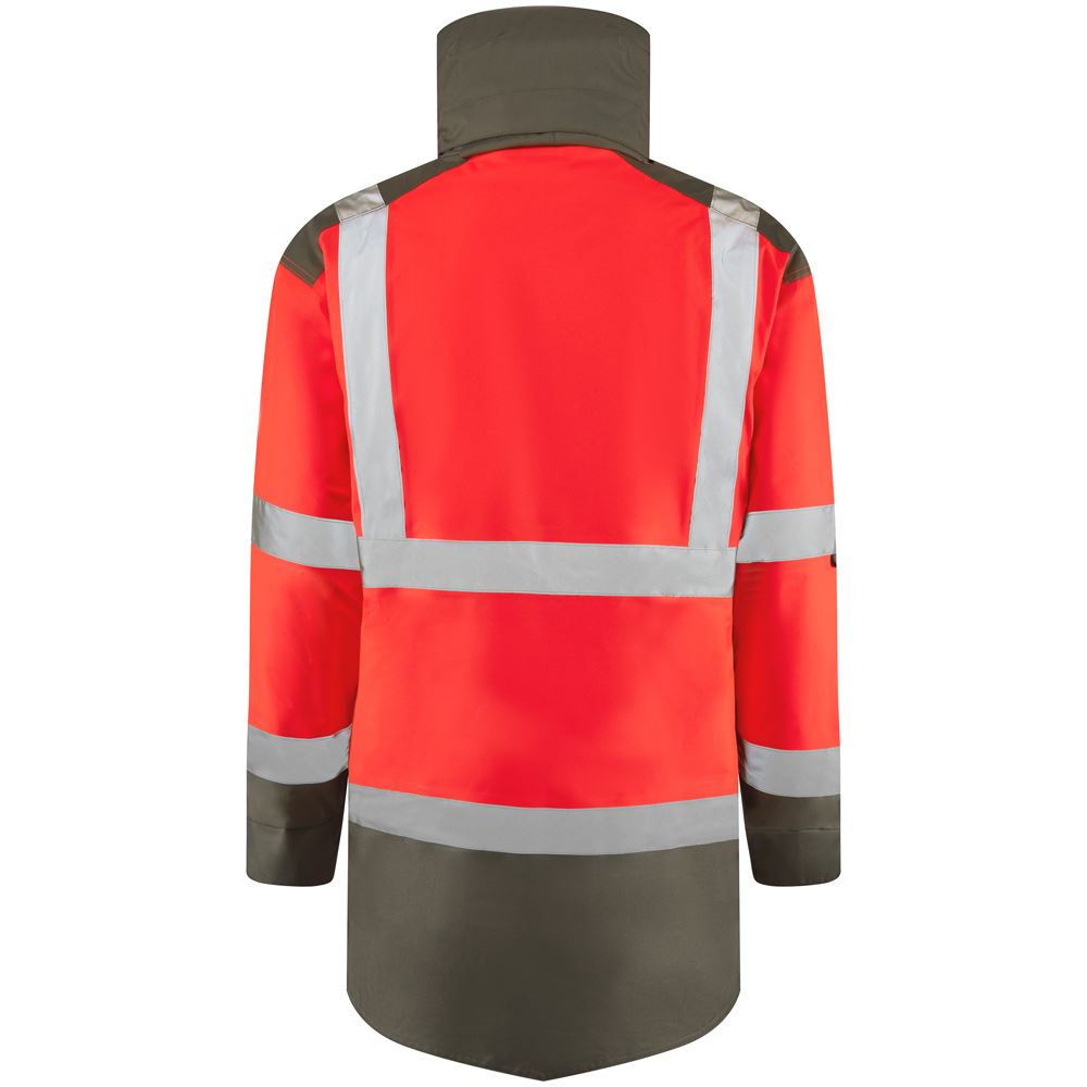 Leo Workwear Tawstock Leo Ecoviz 4K Baffle Lined Anorak Waterproof Jacket Coat