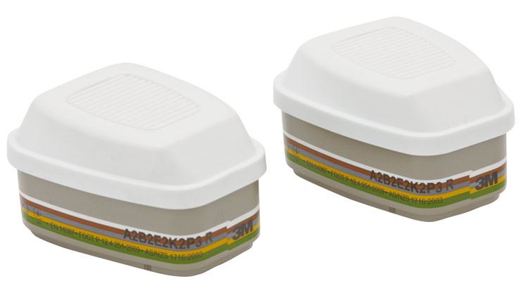 3M 6099 ABEK2HgP3R Gas, Vapour & Particulate Filter (4 Pack)