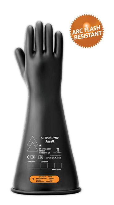Ansell High Voltage Electrical 18" Insulating Glove (Class 4)
