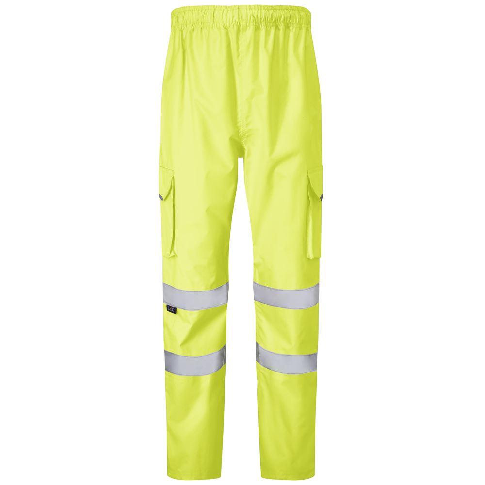 Leo Workwear Appledore Leo Ecoviz 4K Cargo Overtrouser Waterproof Reflective