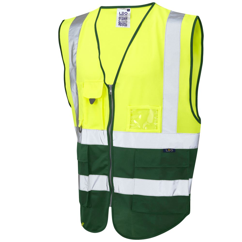 Leo Workwear Lynton Leo Ecoviz Superior Waistcoat