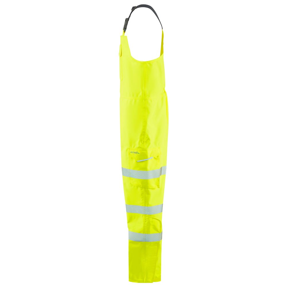 Leo Workwear Northam Leo Ecoviz 15K Performance+ Bib & Brace Hi Vis Orange