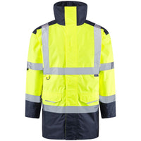 Leo Workwear Tawstock Leo Ecoviz 4K Baffle Lined Anorak Waterproof Jacket Coat