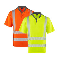 Leo Workwear Putsborough Leo Ecoviz Coolmax High Performance T-Shirt Hi Vis Traffic