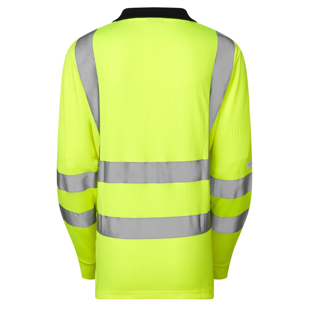 Leo Workwear Beaford Leo Ecoviz Comfort Womens Sleeved Polo Shirt