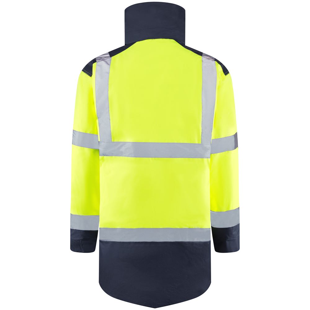 Leo Workwear Tawstock Leo Ecoviz 4K Baffle Lined Anorak Waterproof Jacket Coat