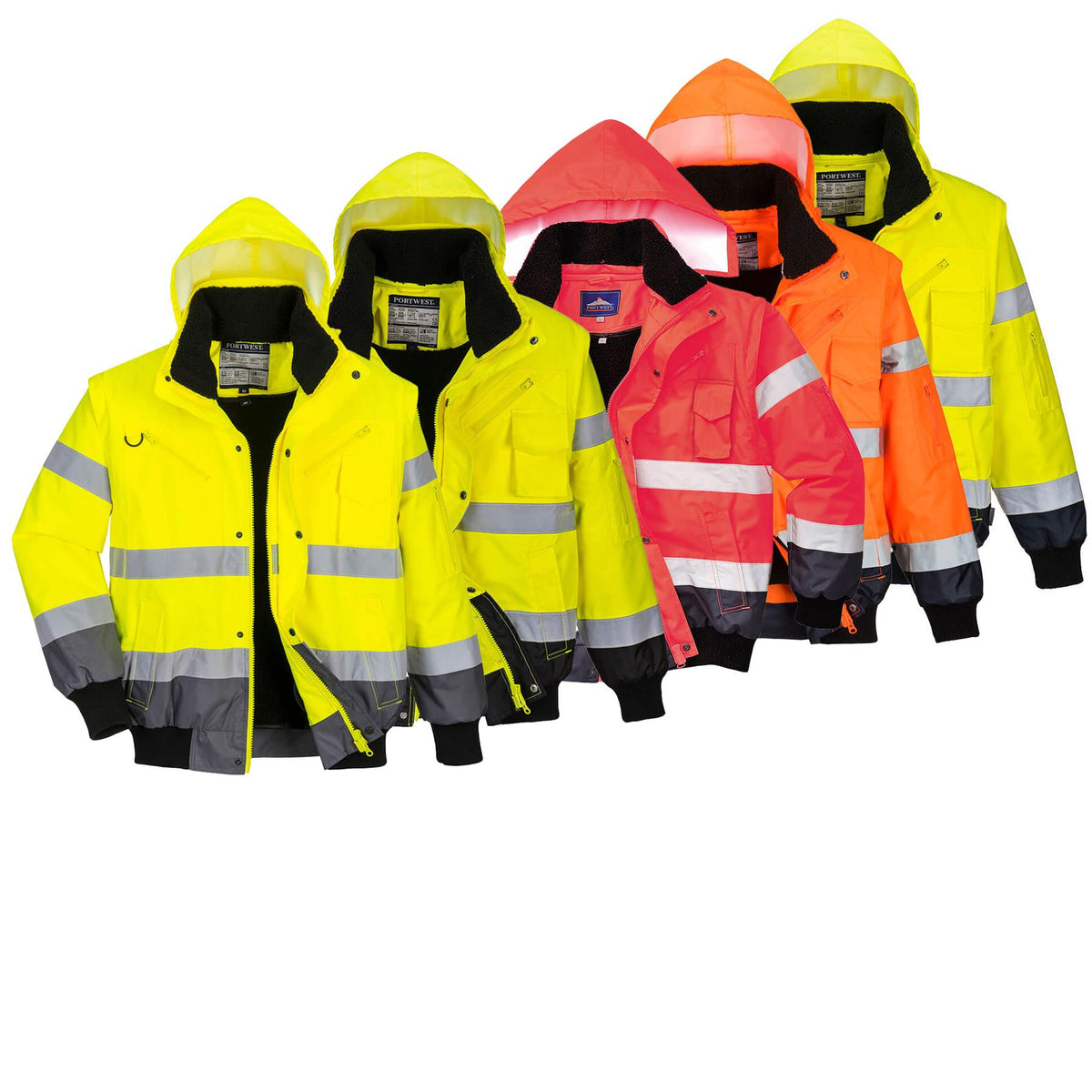 Portwest Hi-Vis Contrast Bomber JacketS