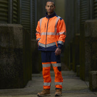 Leo Workwear Bowden Leo Ecoviz Softshell Jacket Hi Vis