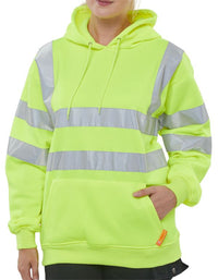 Beeswift Hi Vis Hooded Sweatshirt
