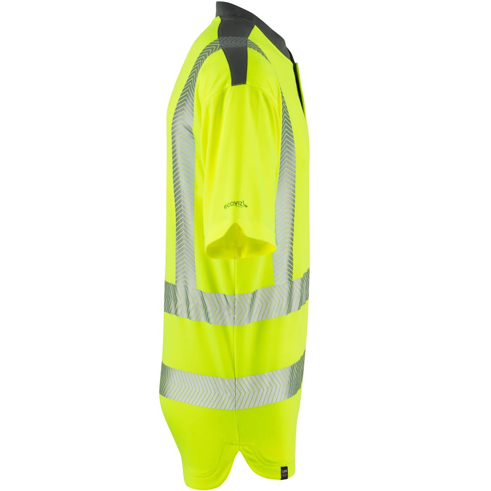 Leo Workwear Putsborough Leo Ecoviz Coolmax High Performance T-Shirt Hi Vis Traffic