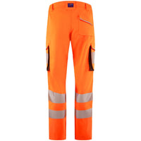 Leo Workwear Winswell Leo Ecoviz Womens Lightweight Polyester Stretch Cargo Trouser Hi Vis
