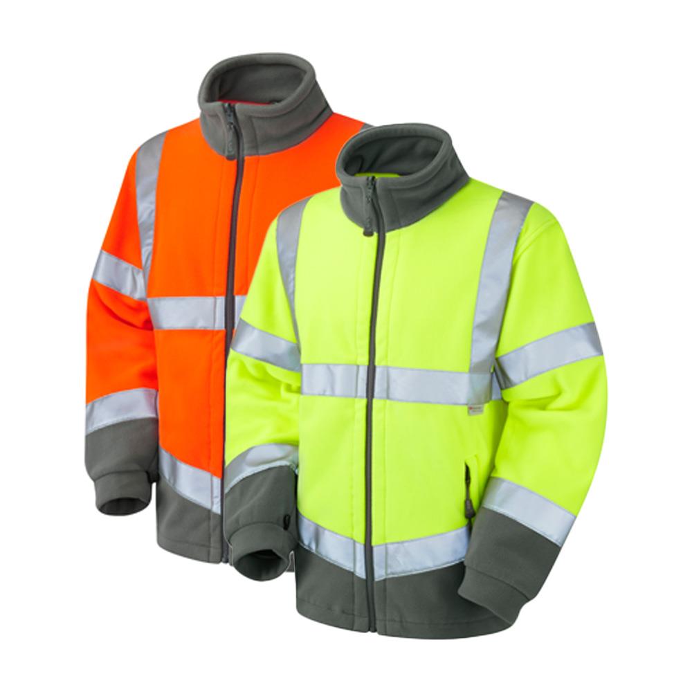 Leo Workwear Hartland Leo Ecoviz Fleece Jacket Hi Vis