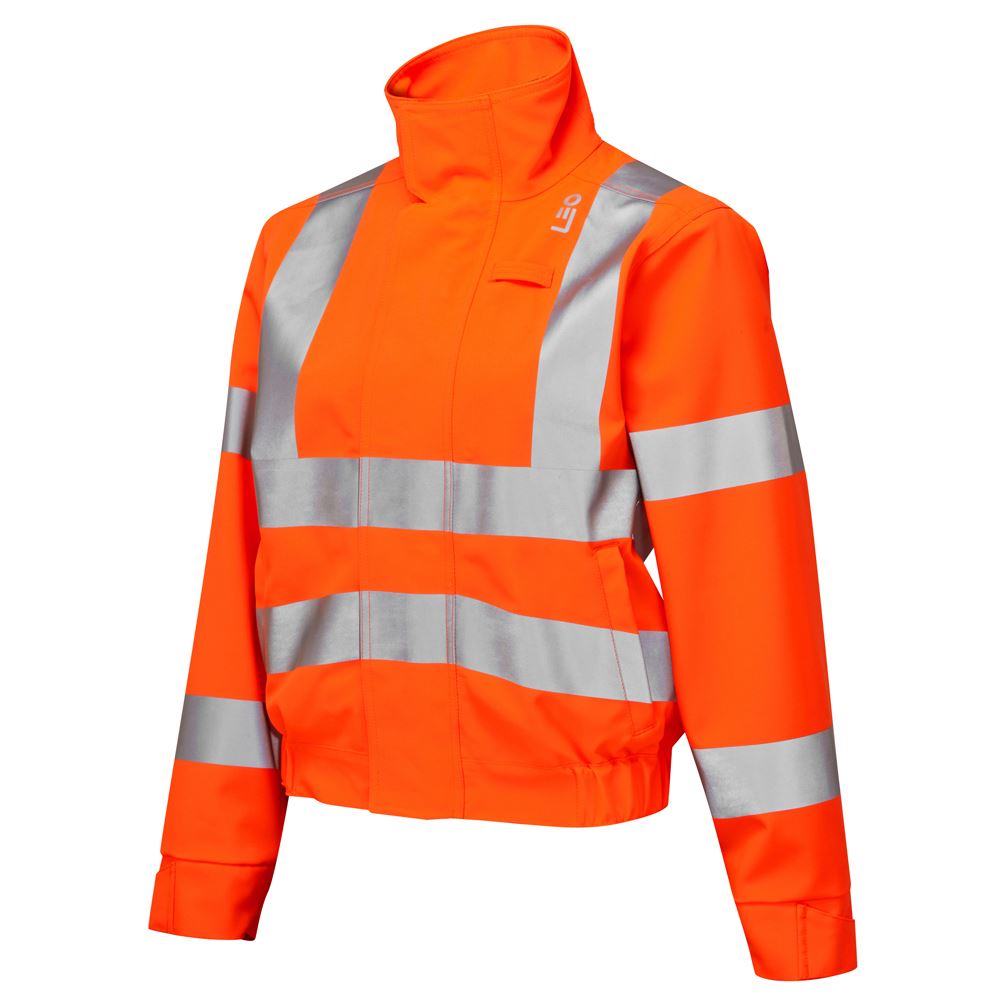 Leo Workwear Honeychurch Leo Ecoviz 10Kx Performance+ Womens Breathable 2-Part Coverall Hi Vis Stretch