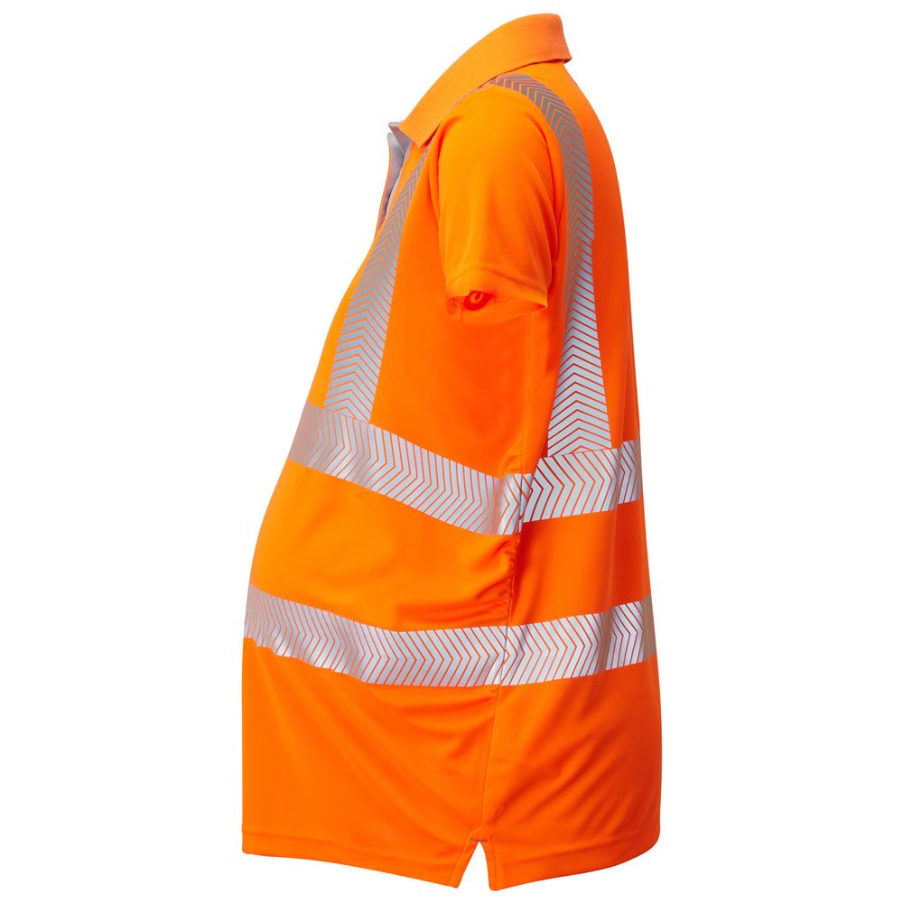 Leo Workwear Lovacott Leo Ecoviz Performance+ Maternity Polo Shirt Recycled Sustainable