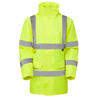 Leo Workwear Cheristow Leo Ecoviz 4K Womens Baffle Lined Anorak Hi Vis Coat