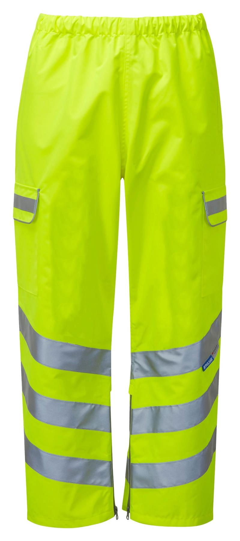 Pulsar Protect Hi Vis Waterproof Overtrousers - Recycled Content (Yellow)