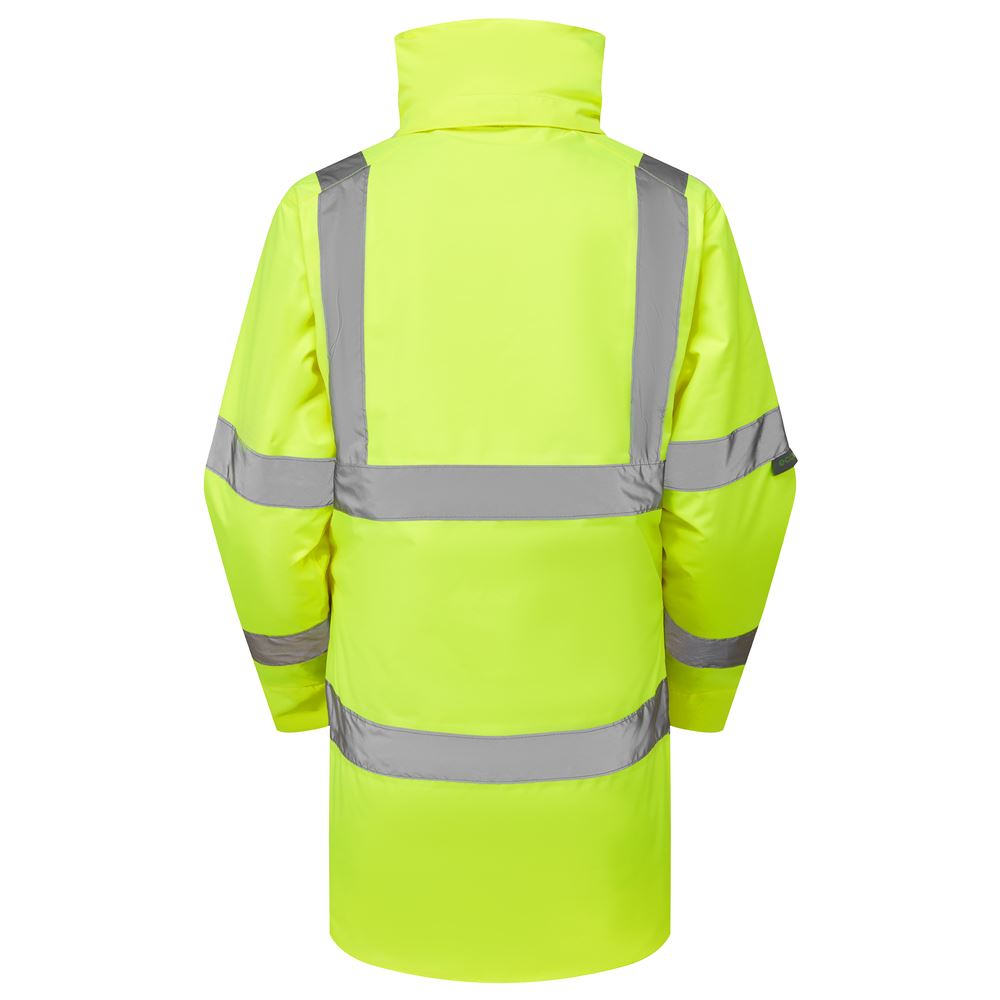 Leo Workwear Cheristow Leo Ecoviz 4K Womens Baffle Lined Anorak Hi Vis Coat