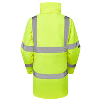 Leo Workwear Cheristow Leo Ecoviz 4K Womens Baffle Lined Anorak Hi Vis Coat