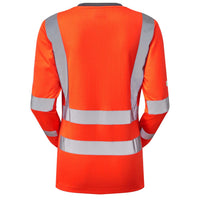 Leo Workwear Lydford Leo Ecoviz Comfort Womens Sleeved T-Shirt
